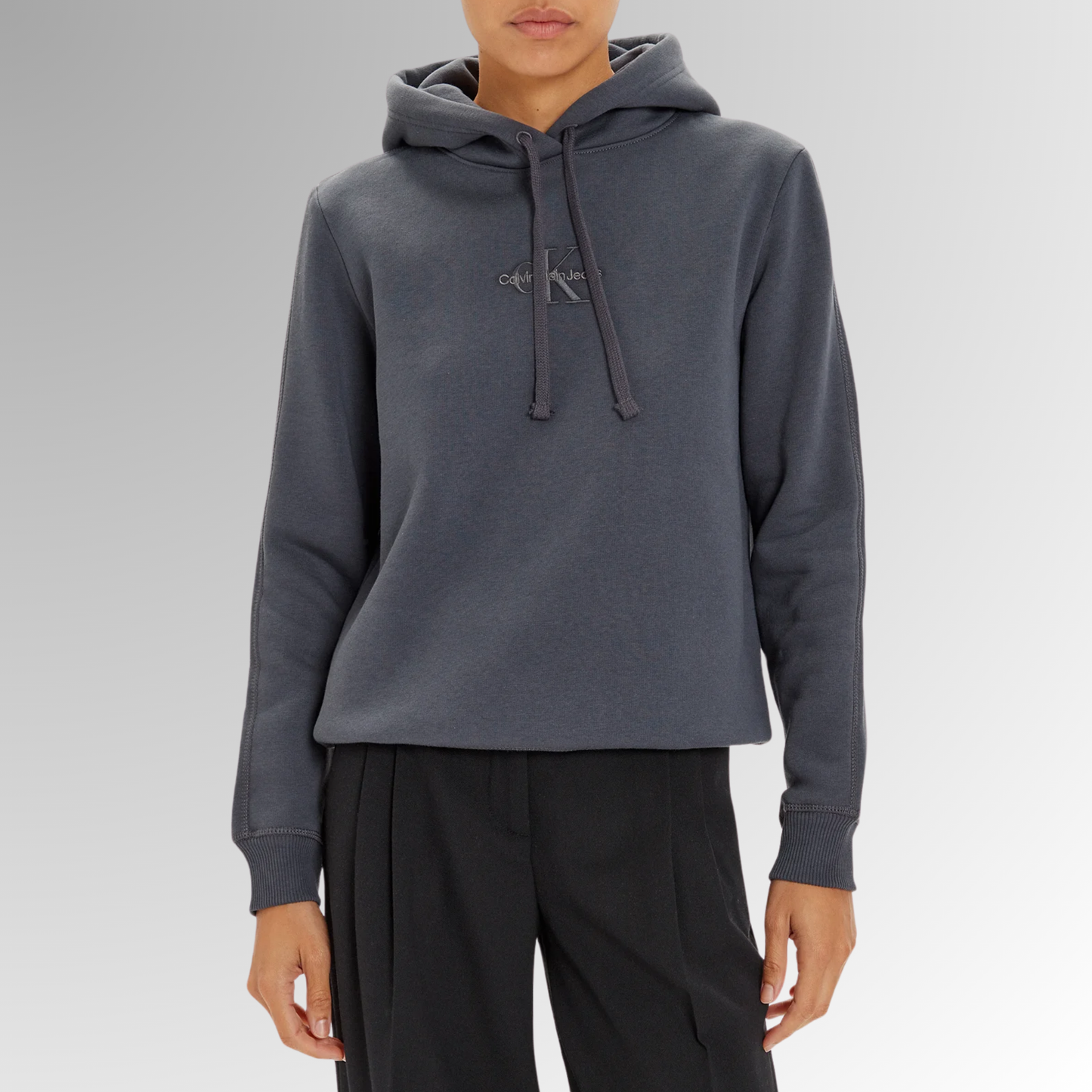 Women Hoodie -Grey- J20J223536