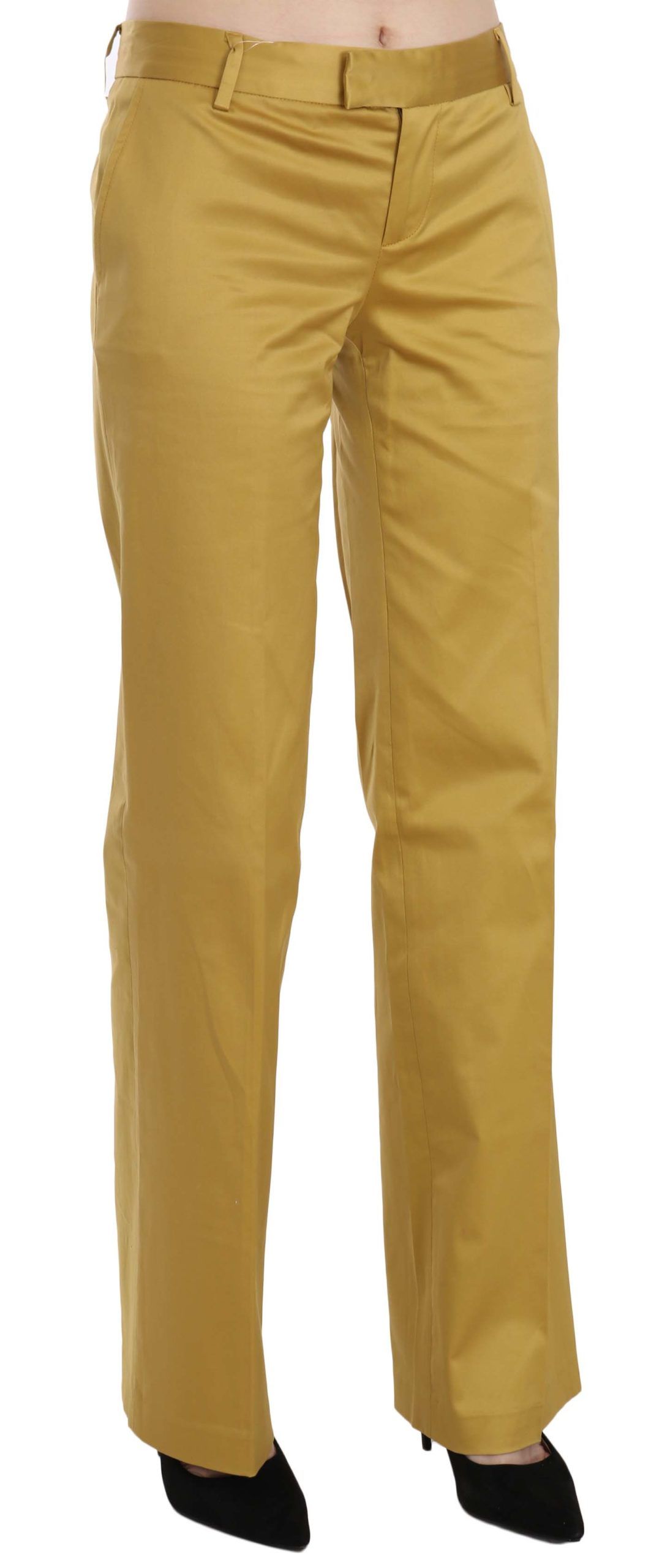 Just Cavalli Mustard Yellow Straight Formal Trousers Pants $573.00 Just Cavalli Luzworld