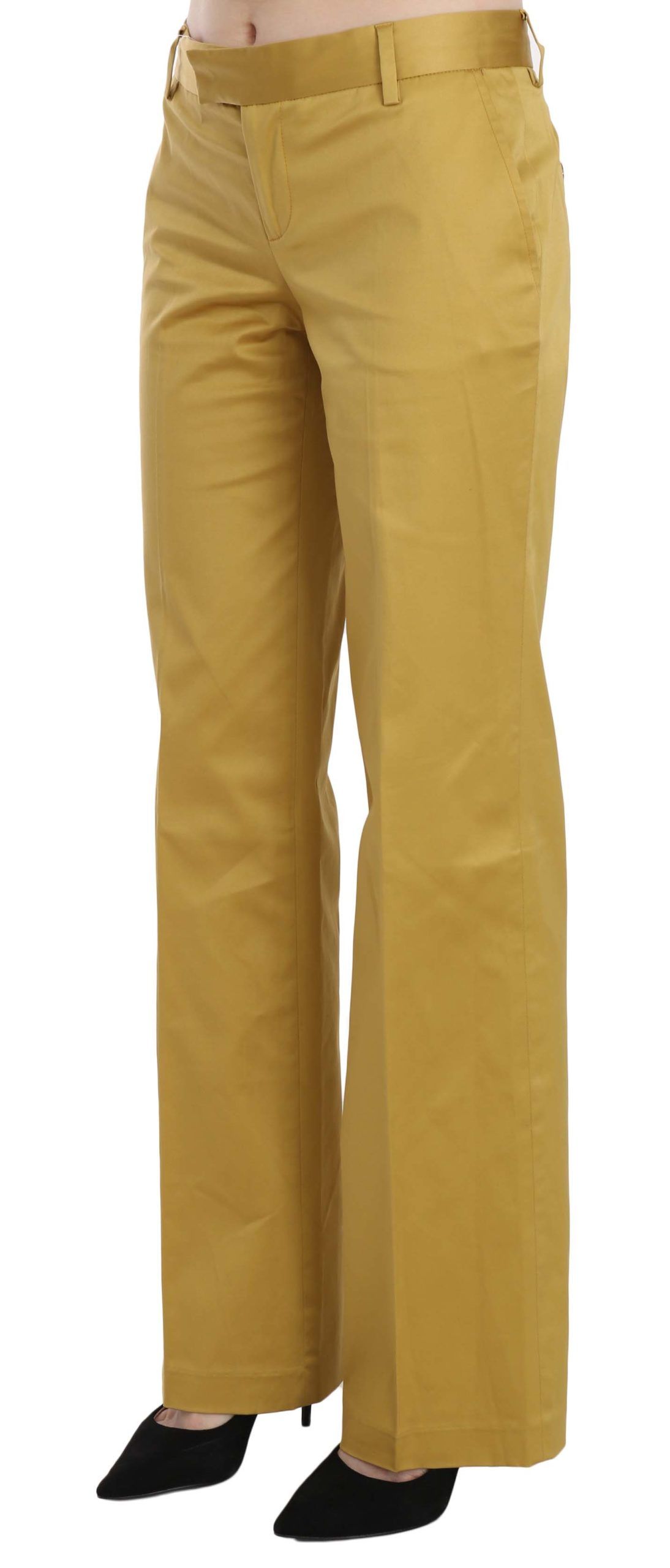 Just Cavalli Mustard Yellow Straight Formal Trousers Pants $573.00 Just Cavalli Luzworld