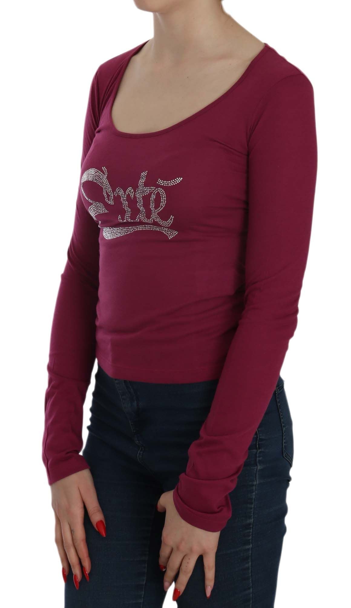 Exte Crystal Embellished Long Sleeve Casual Top $254.00 Exte Luzworld
