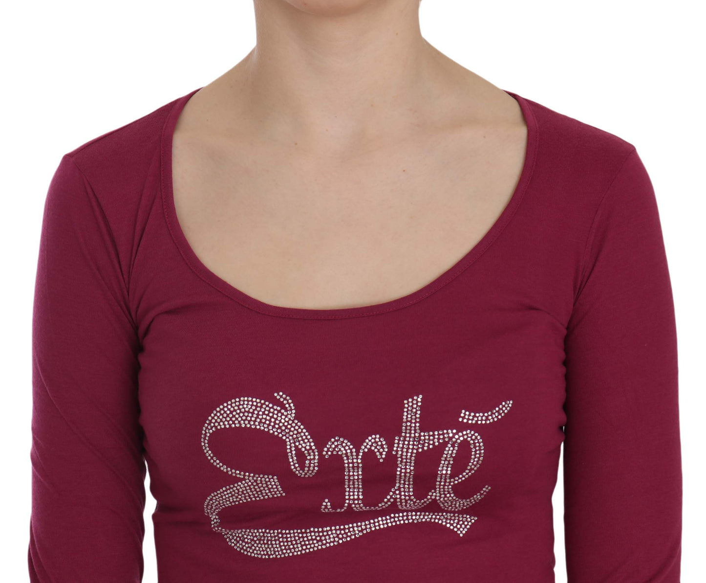 Exte Crystal Embellished Long Sleeve Casual Top $254.00 Exte Luzworld