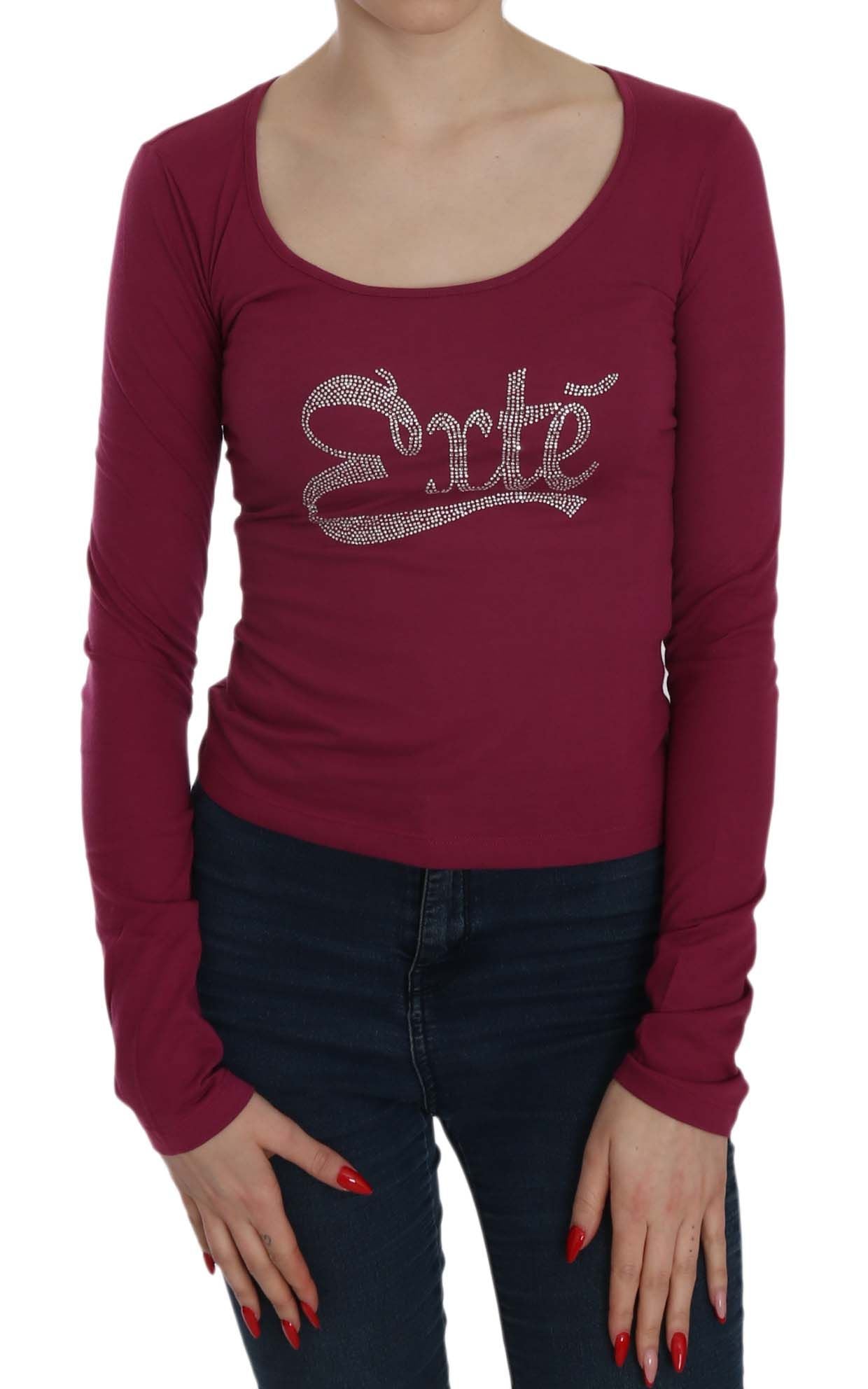 Exte Crystal Embellished Long Sleeve Casual Top $254.00 Exte Luzworld