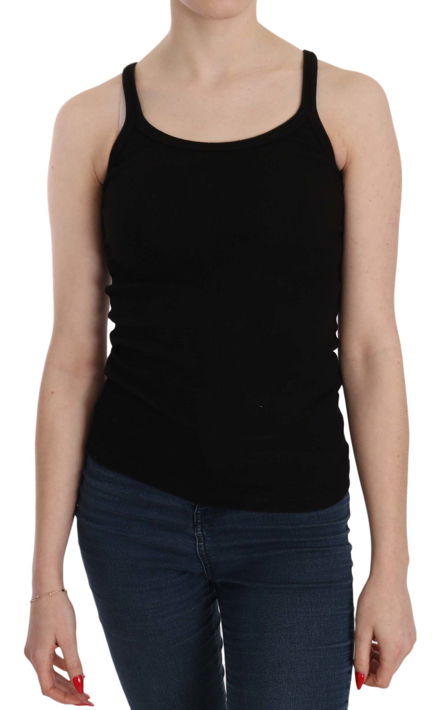 PINK MEMORIES Black Sleeveless Spaghetti Strap Blouse $254.00 PINK MEMORIES Luzworld