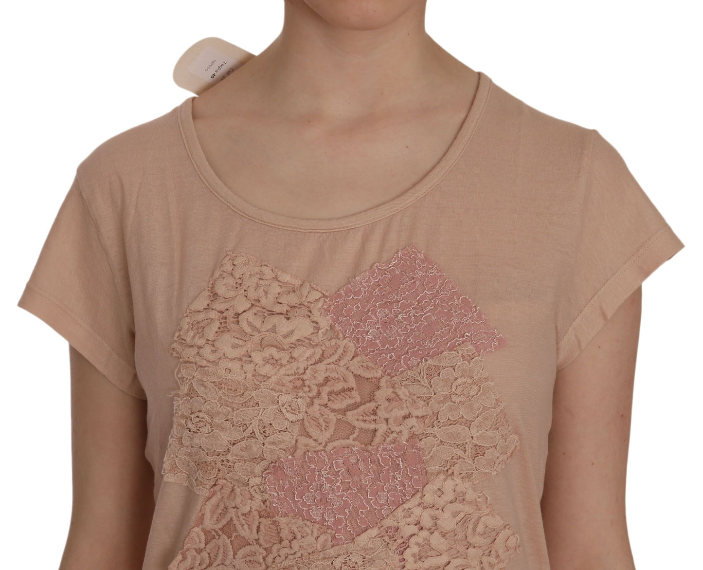 PINK MEMORIES Pink Lace Short Sleeve Shift Mini Dress $548.00 PINK MEMORIES Luzworld