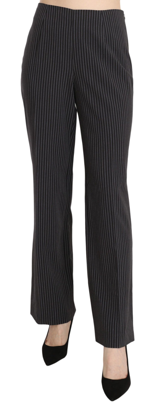 BENCIVENGA Black Striped Cotton Sretch Dress Trousers Pants $525.00 BENCIVENGA Luzworld