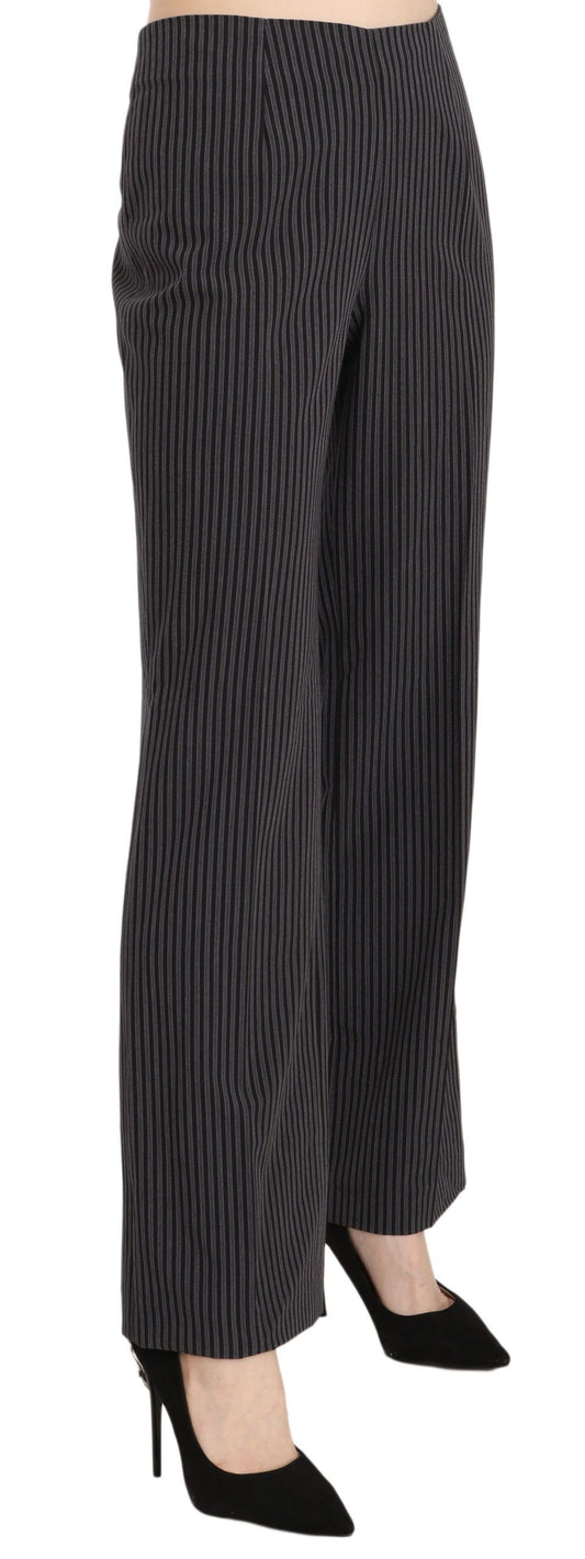 BENCIVENGA Black Striped Cotton Sretch Dress Trousers Pants $525.00 BENCIVENGA Luzworld