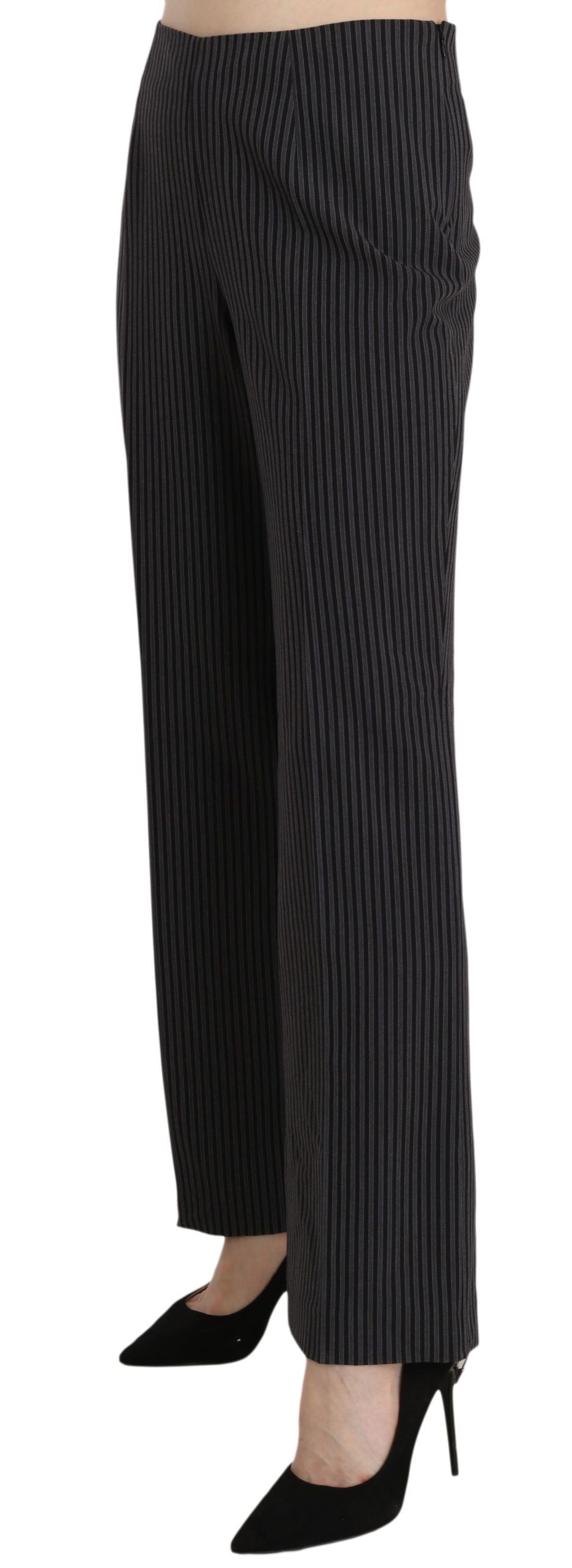 BENCIVENGA Black Striped Cotton Sretch Dress Trousers Pants $525.00 BENCIVENGA Luzworld