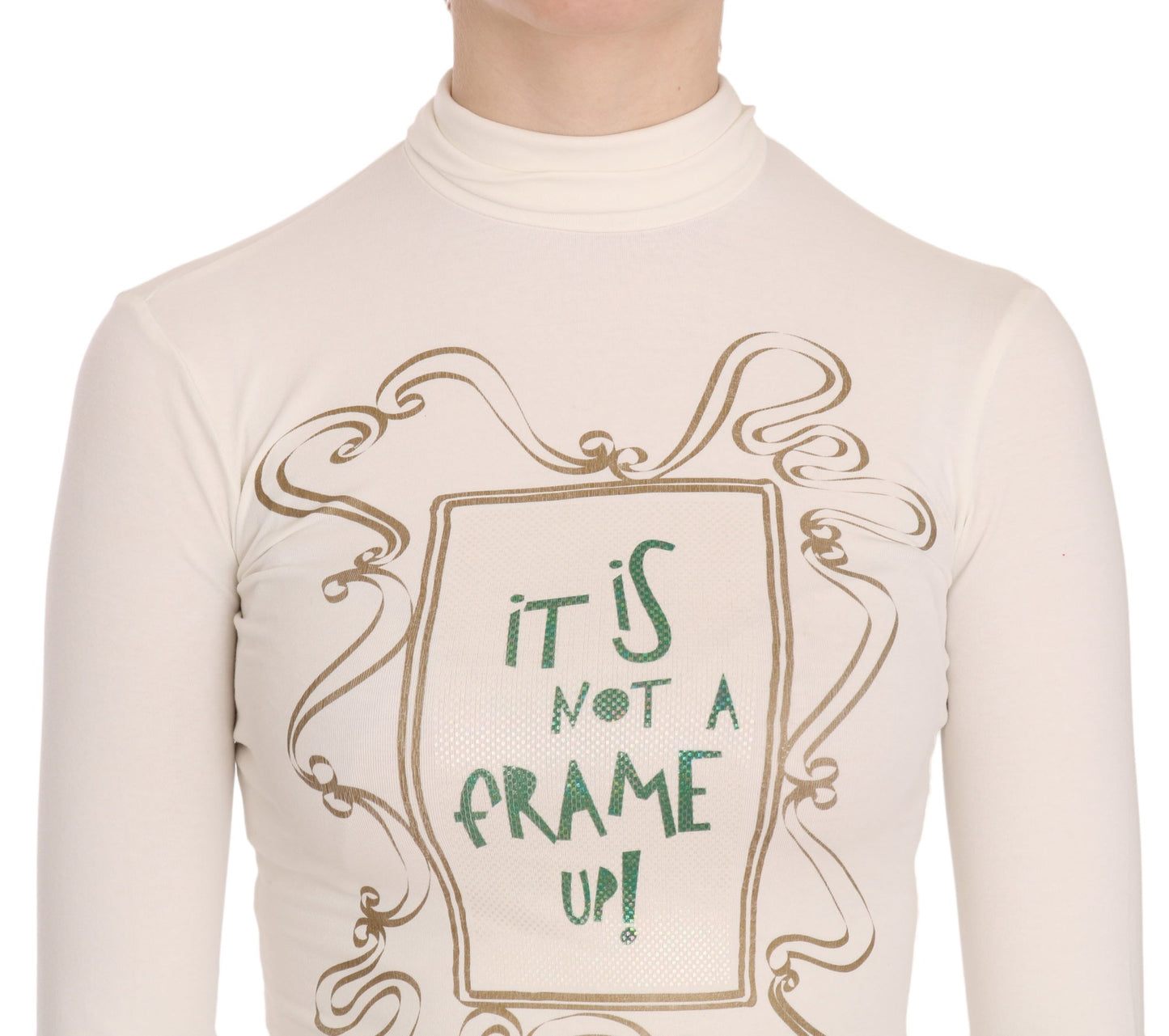Exte Crew Neck It Is Not A Frame Up! Print Blouse $172.00 Exte Luzworld