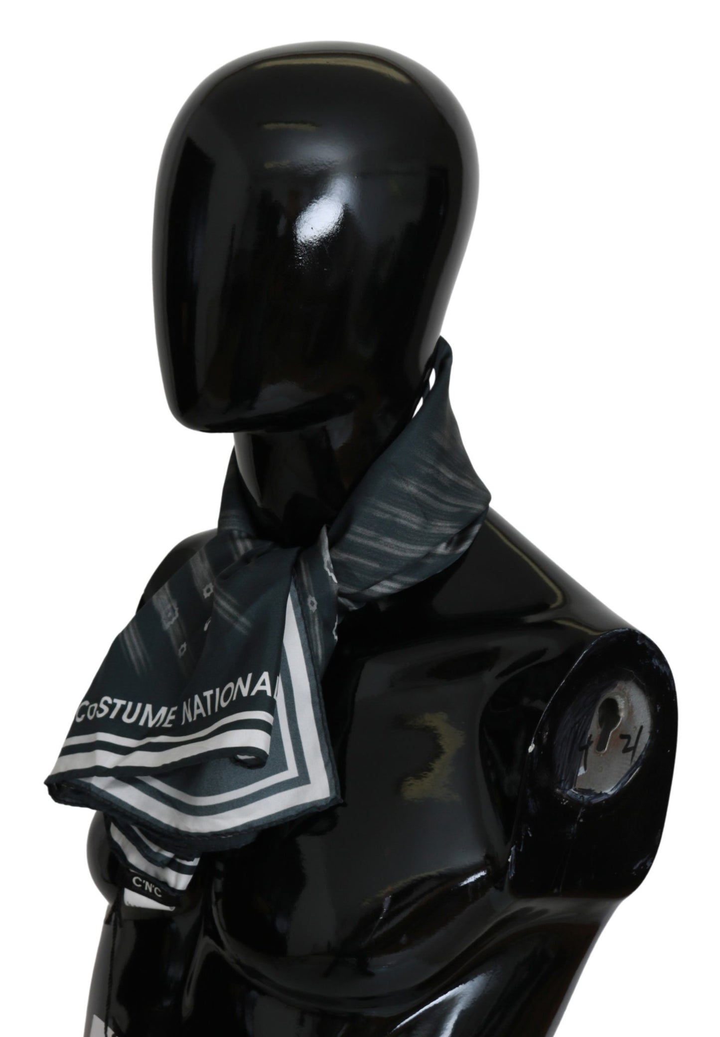 Costume National Blue Foulard Silk Women Scarf $205.00 Costume National Luzworld