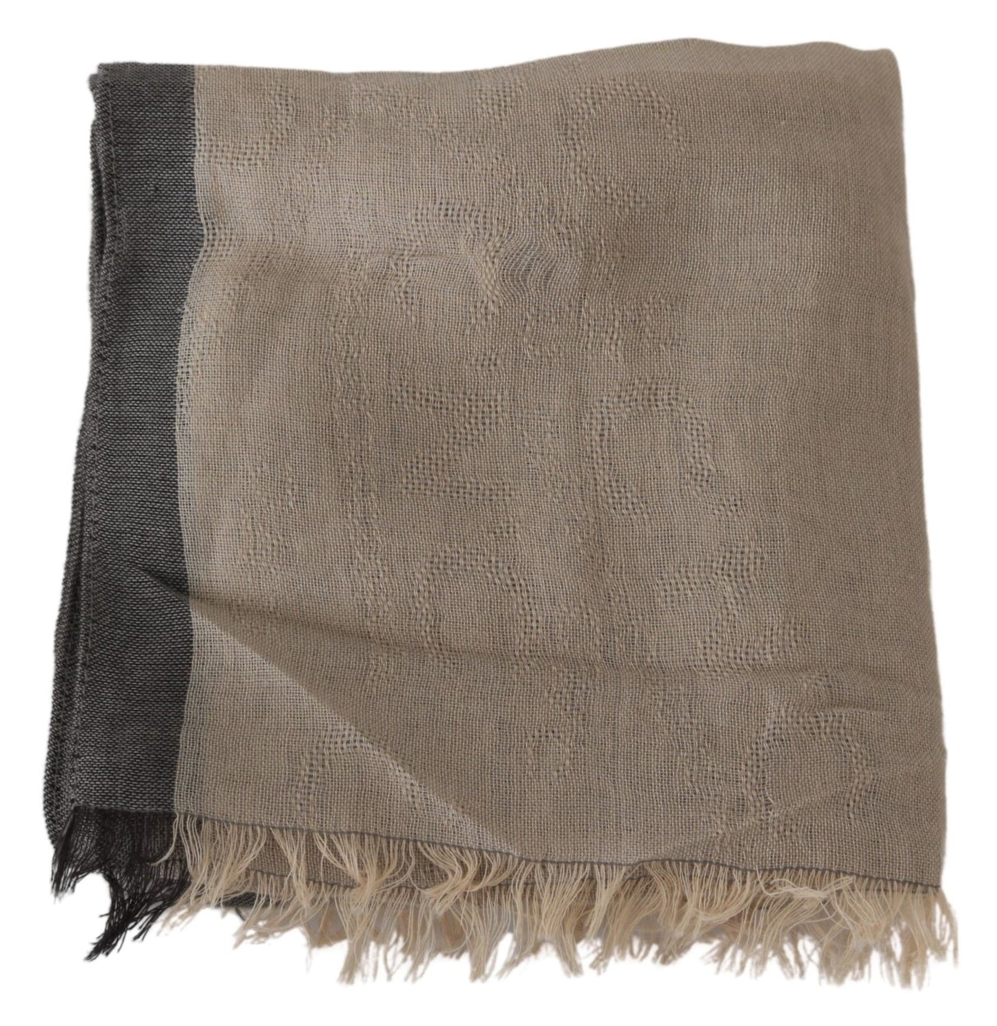 Costume National Beige Women Cotton Shawl Scarf $205.00 Costume National Luzworld