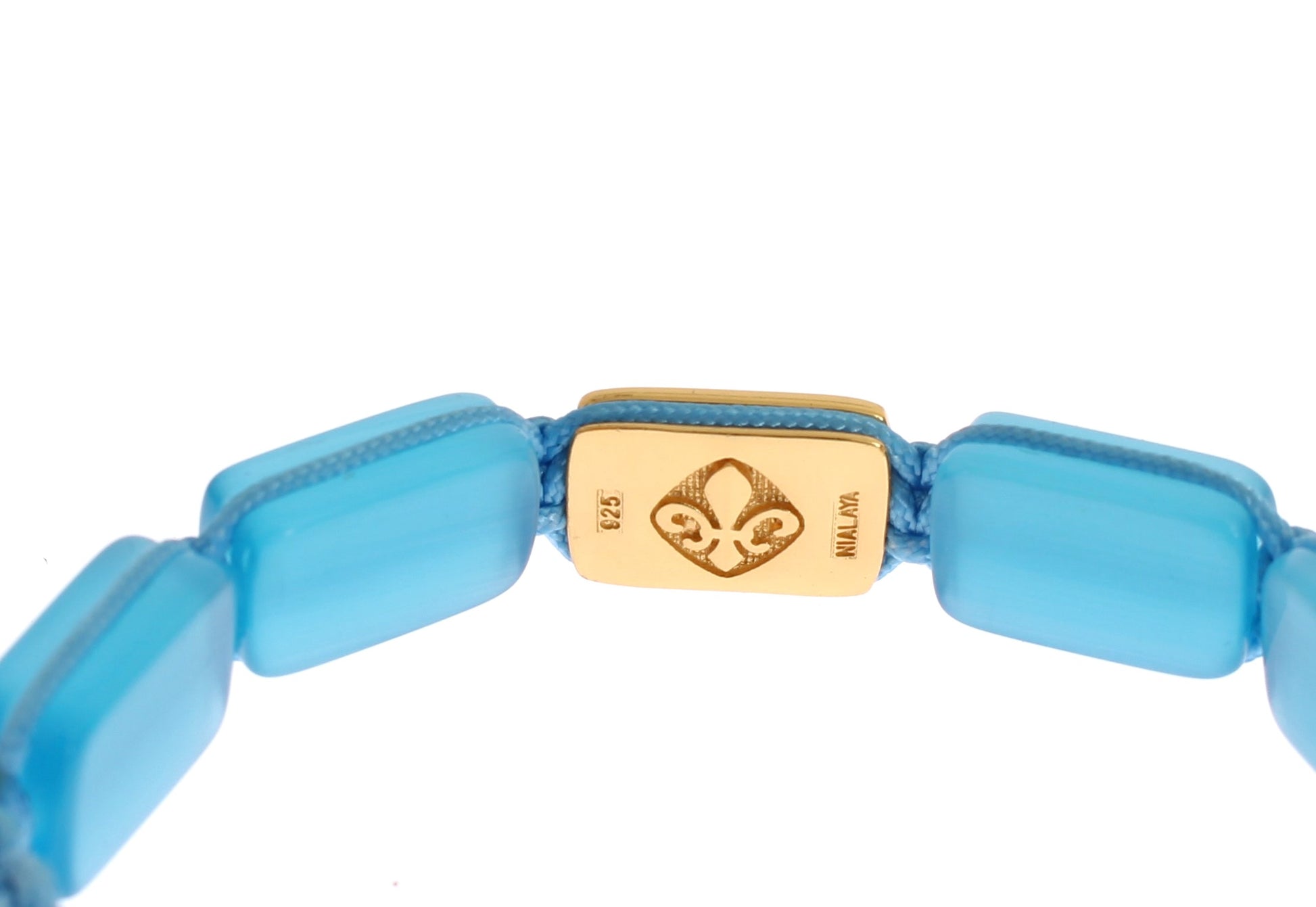 Nialaya CZ Opal 18K Gold 925 Bracelet $696.00 Nialaya Luzworld