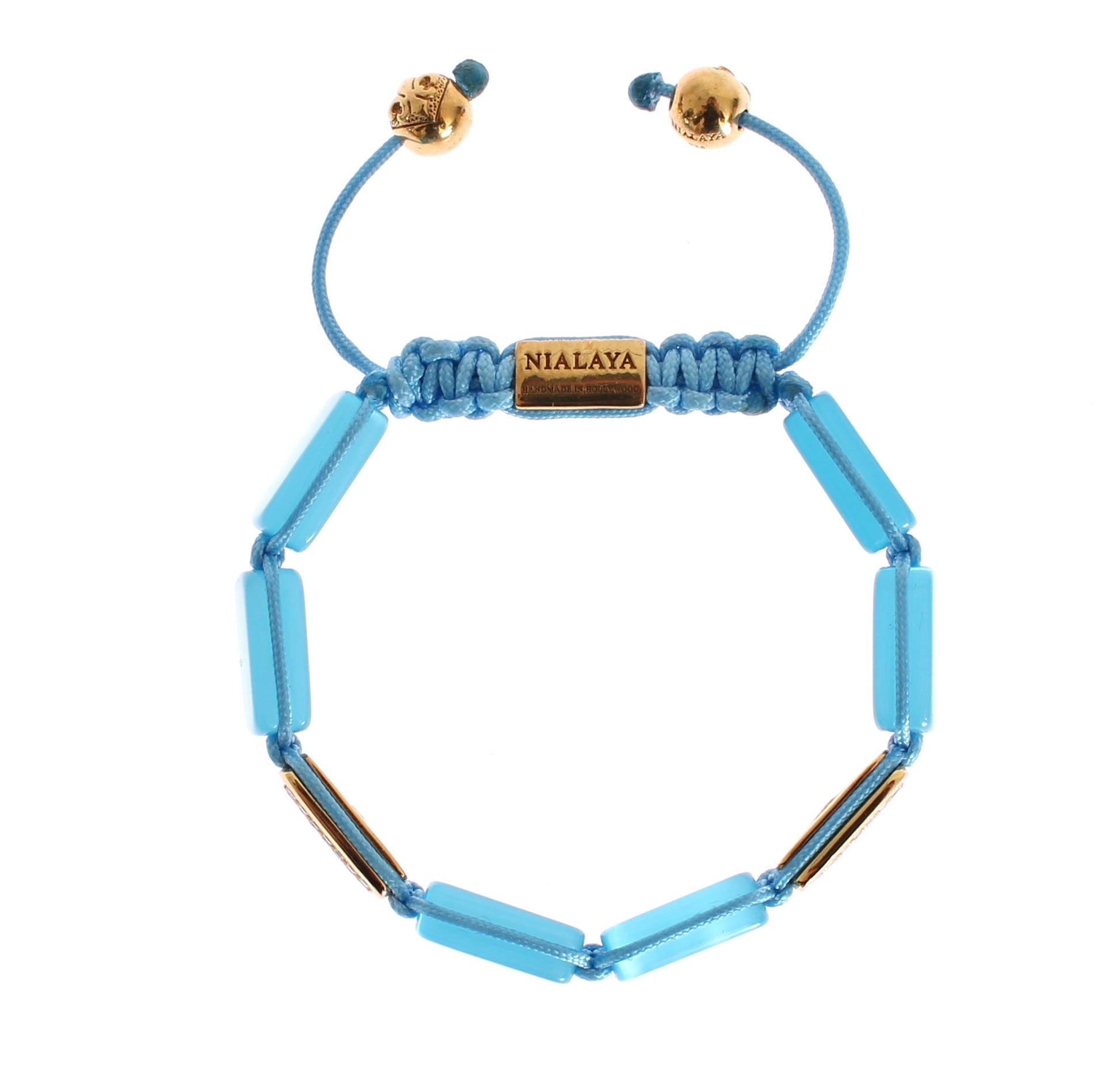 Nialaya CZ Opal 18K Gold 925 Bracelet $696.00 Nialaya Luzworld