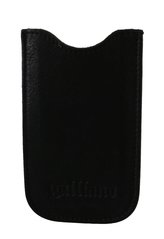 John Galliano Black Leather Multifunctional Men ID Bill Card Holder Wallet $171.00 John Galliano Luzworld