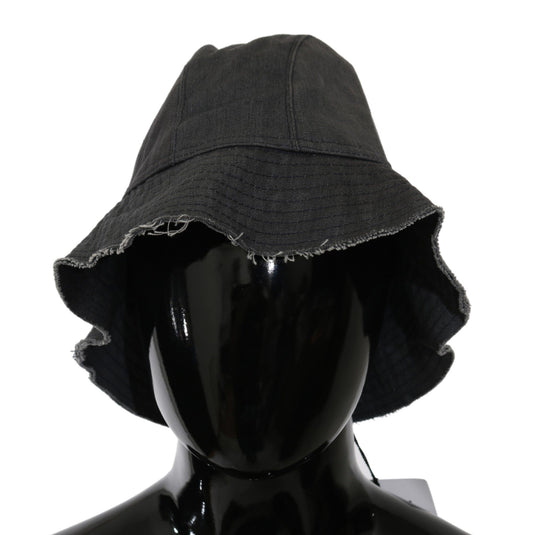 Costume National Black Washed Wide Brim Outdoor Bucket Hat $139.00 Costume National Luzworld