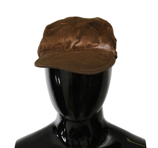 Costume National Brown Newsboy Beret Cabbie Fedora Hat $146.00 Costume National Luzworld