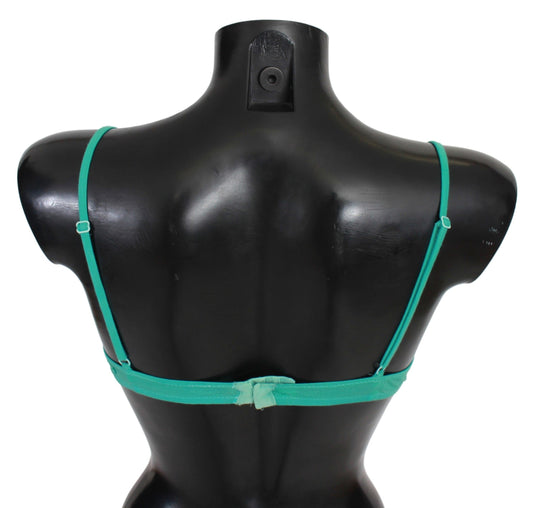 Ermanno Scervino Green Push Up Bra 100% Cotton Underwear $205.00 Ermanno Scervino Luzworld