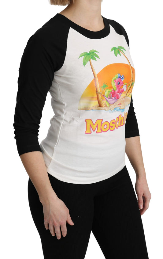 Moschino White Cotton T-shirt My Little Pony Top Tshirt $496.00 Moschino Luzworld