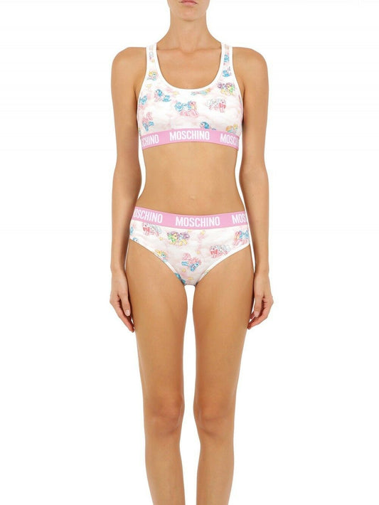 Moschino White Two-Piece Sleepwear My Little Pony Bikini $477.00 Moschino Luzworld