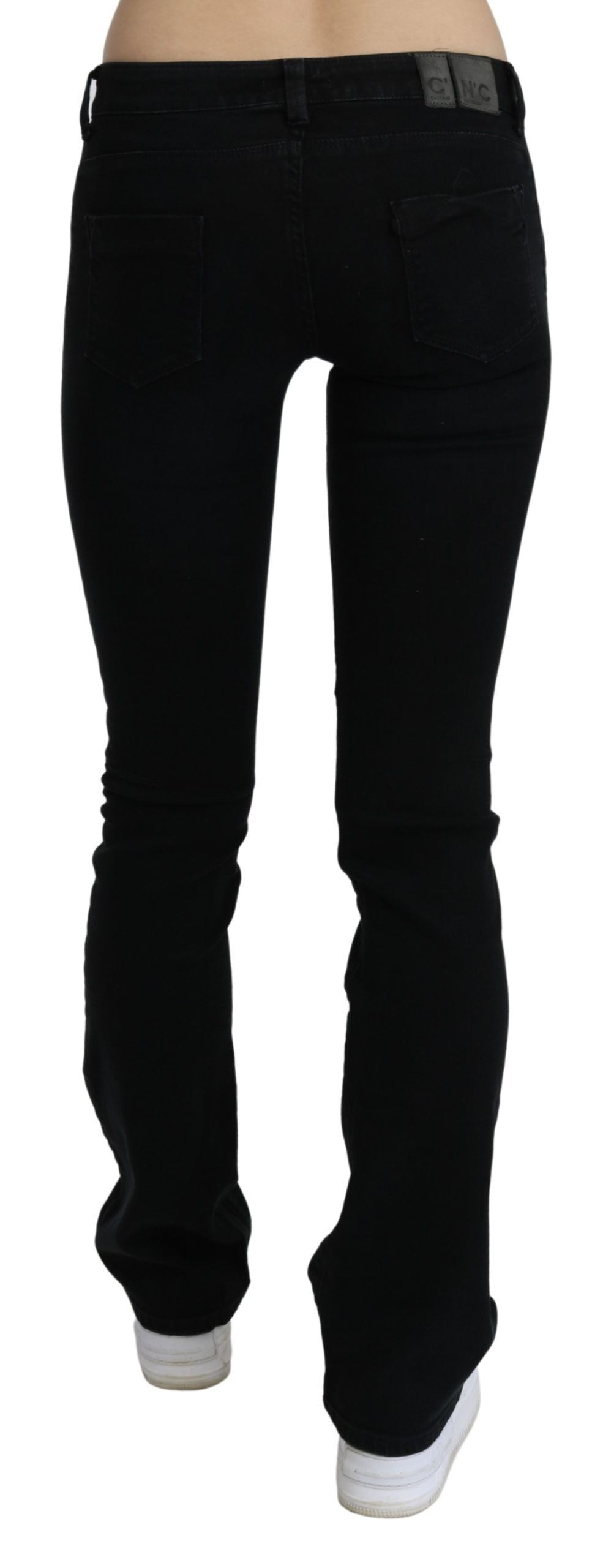 Costume National Black Low Waist Skinny Denim Cotton Jeans $656.00 Costume National Luzworld