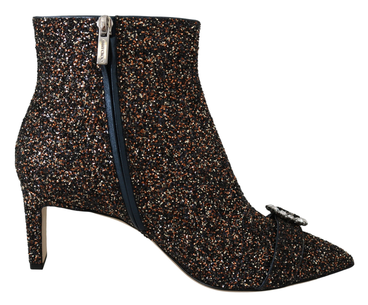 Jimmy Choo Amethyst Mix Hanover Heeled Glitter Boots $1812.00 Jimmy Choo Luzworld