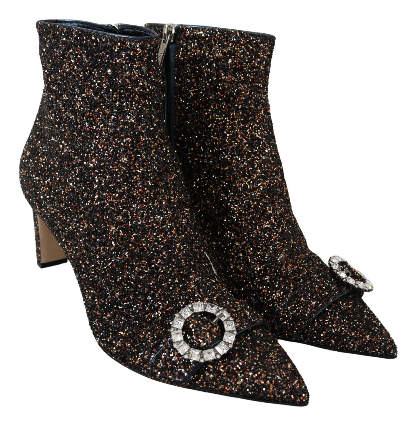 Jimmy Choo Amethyst Mix Hanover Heeled Glitter Boots $1812.00 Jimmy Choo Luzworld