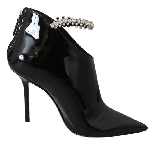 Jimmy Choo Elegant Black Patent Heeled Boots $2205.00 Jimmy Choo Luzworld