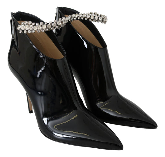 Jimmy Choo Elegant Black Patent Heeled Boots $2205.00 Jimmy Choo Luzworld