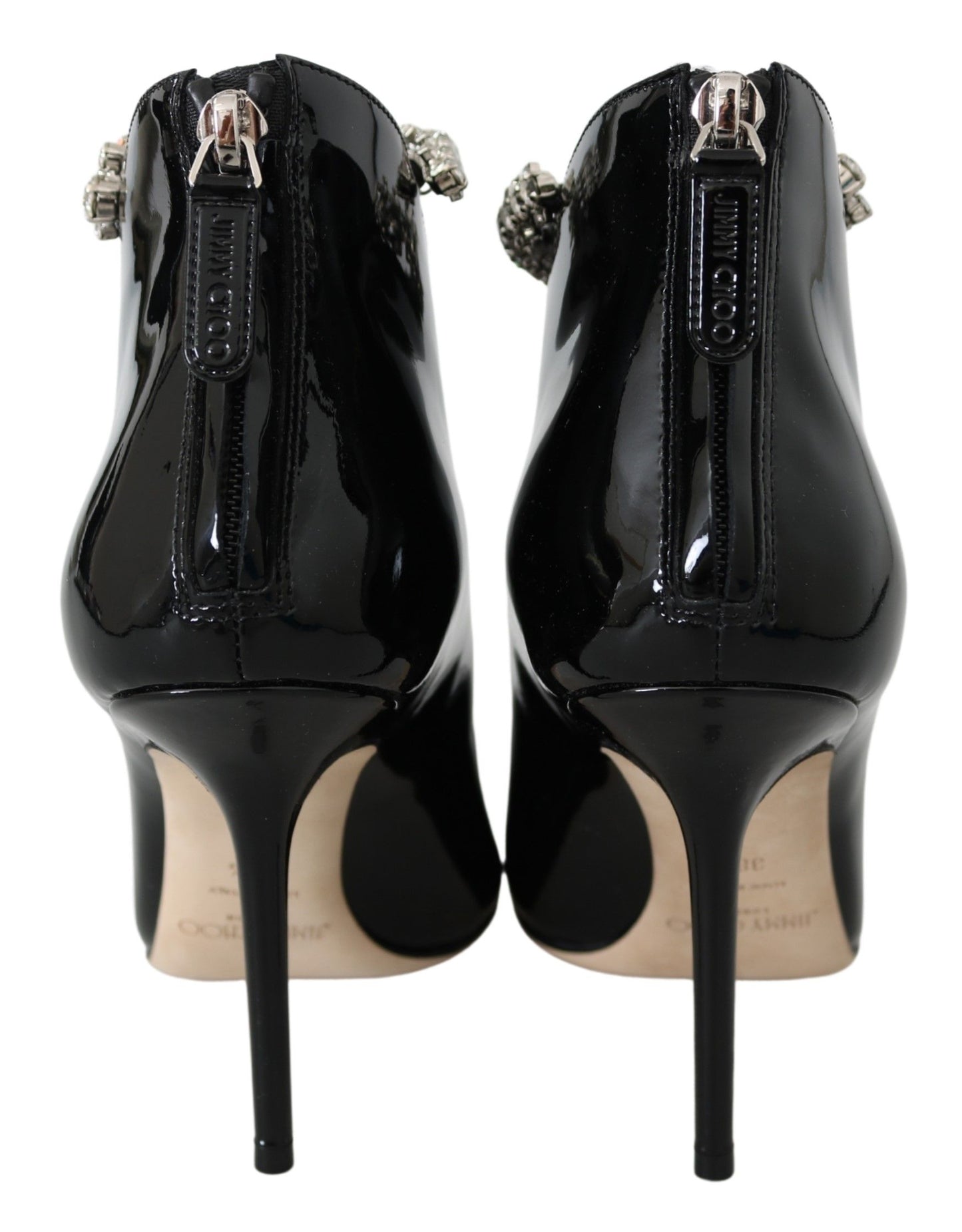 Jimmy Choo Elegant Black Patent Heeled Boots $2205.00 Jimmy Choo Luzworld