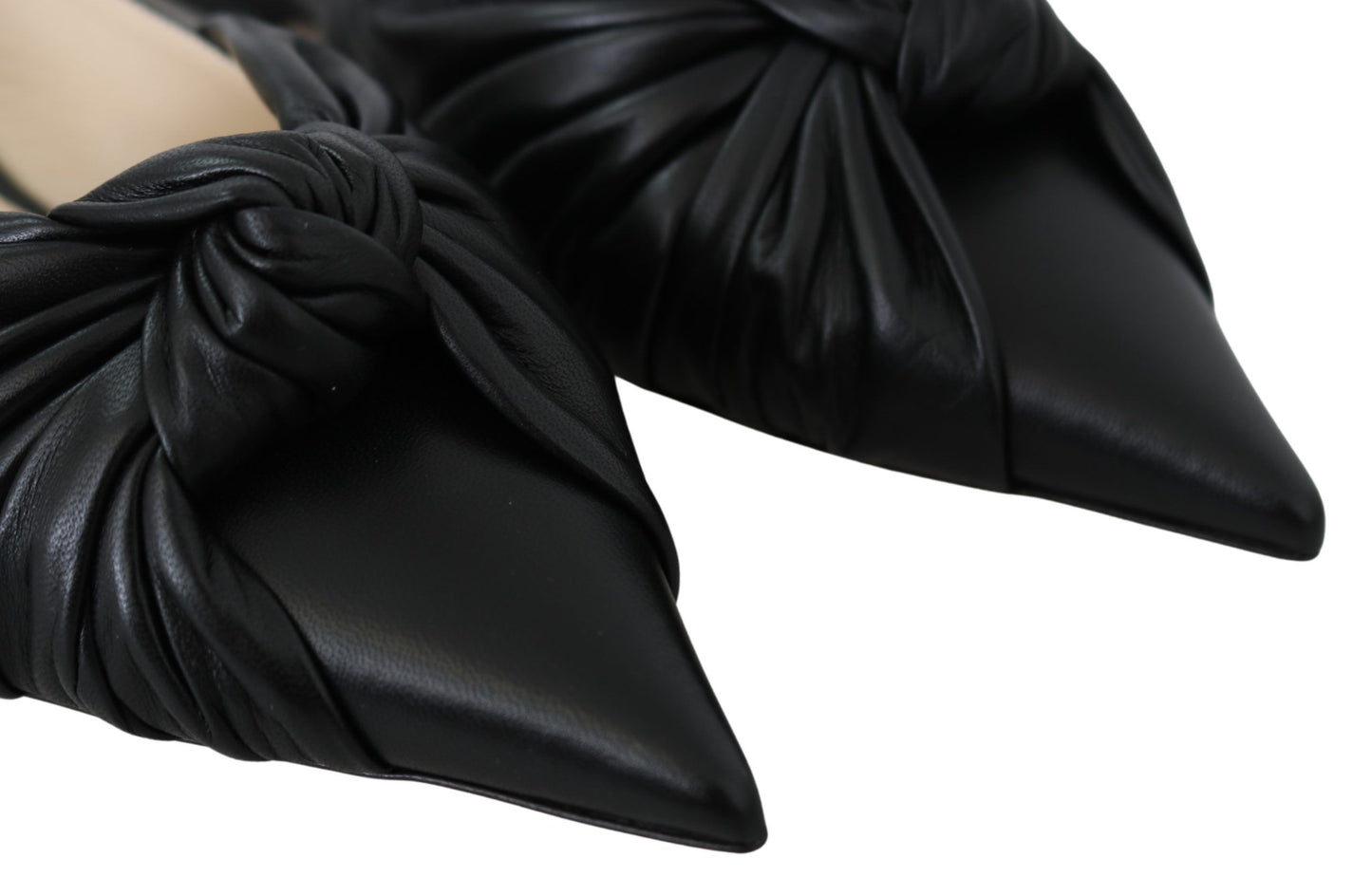 Jimmy Choo Elegant Pointed Toe Leather Flats $1608.00 Jimmy Choo Luzworld