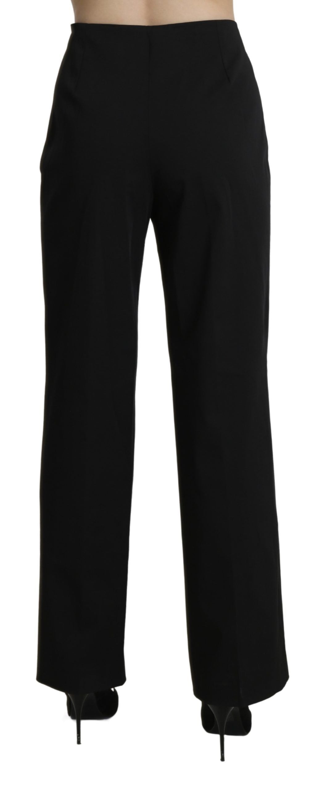 BENCIVENGA Black High Waist Straight Dress Trouser Pants $246.00 BENCIVENGA Luzworld