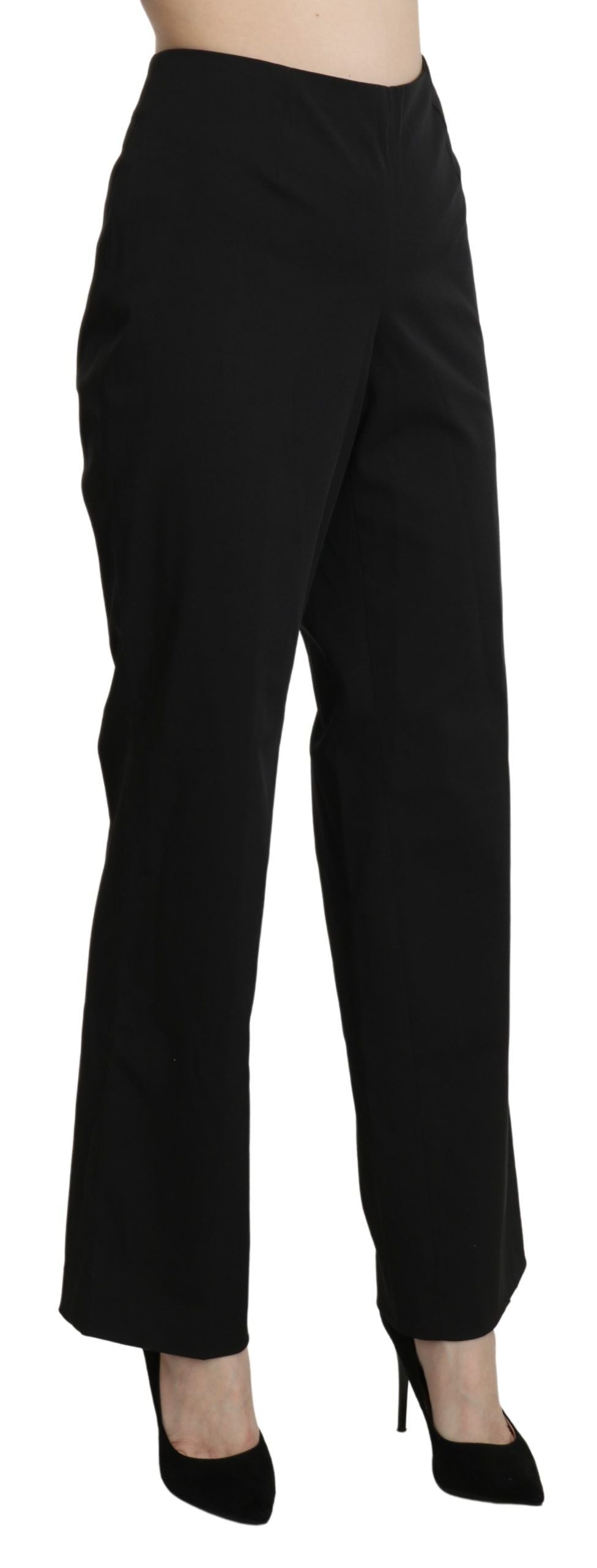 BENCIVENGA Black High Waist Straight Dress Trouser Pants $246.00 BENCIVENGA Luzworld