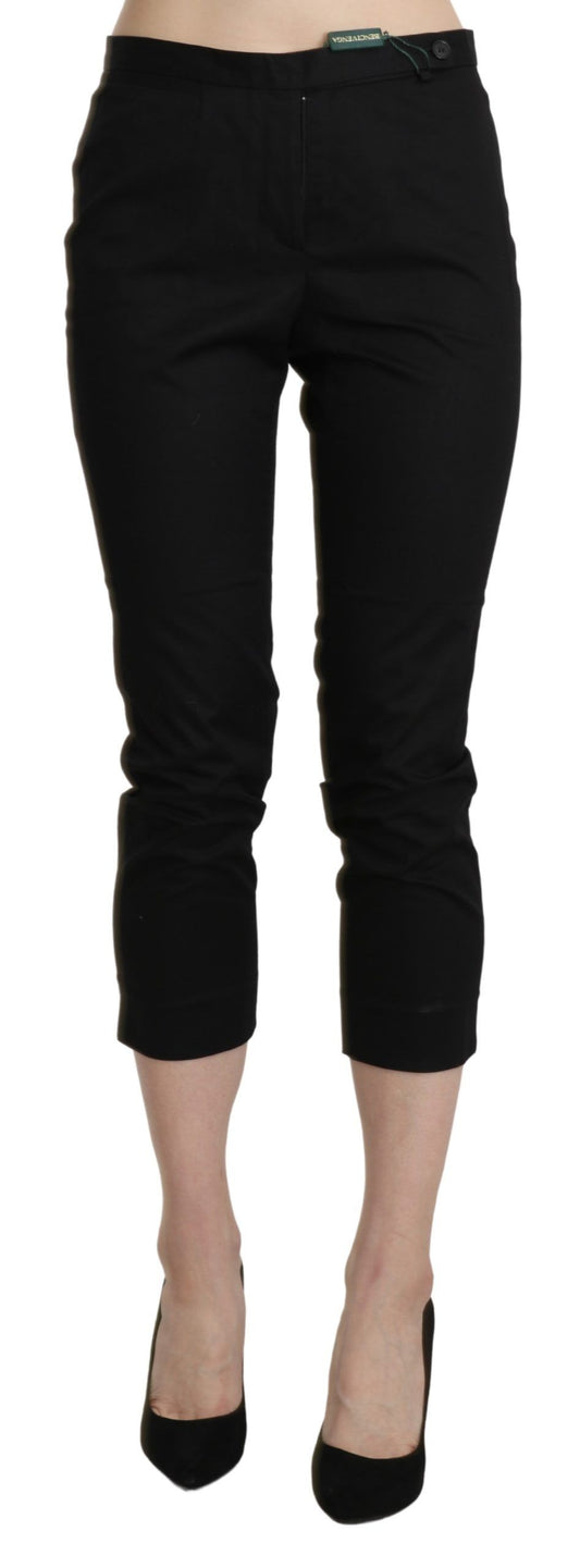 BENCIVENGA Black High Waist Skinny Cropped Dress Trouser Pants $257.00 BENCIVENGA Luzworld