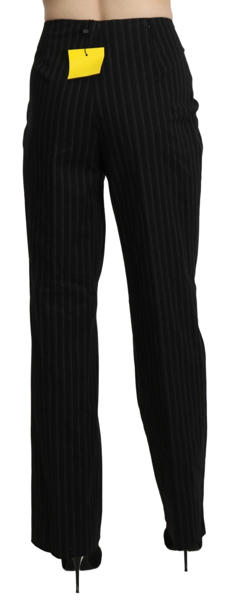 BENCIVENGA Black High Waist Straight Dress Trouser Pants $555.00 BENCIVENGA Luzworld