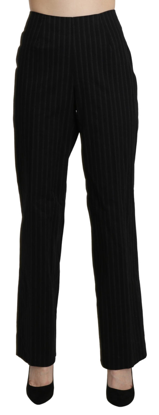 BENCIVENGA Black High Waist Straight Dress Trouser Pants $555.00 BENCIVENGA Luzworld