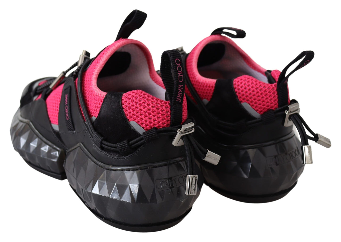 Jimmy Choo Electric Elegance Leather Mesh Sneakers $1338.00 Jimmy Choo Luzworld
