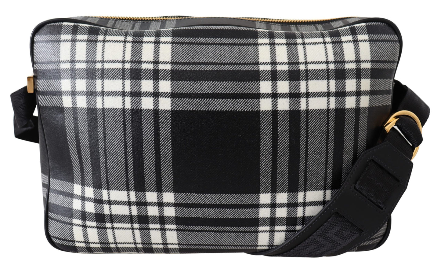 Versace Elegant Grey Leather Crossbody Bag $2548.00 Versace Luzworld