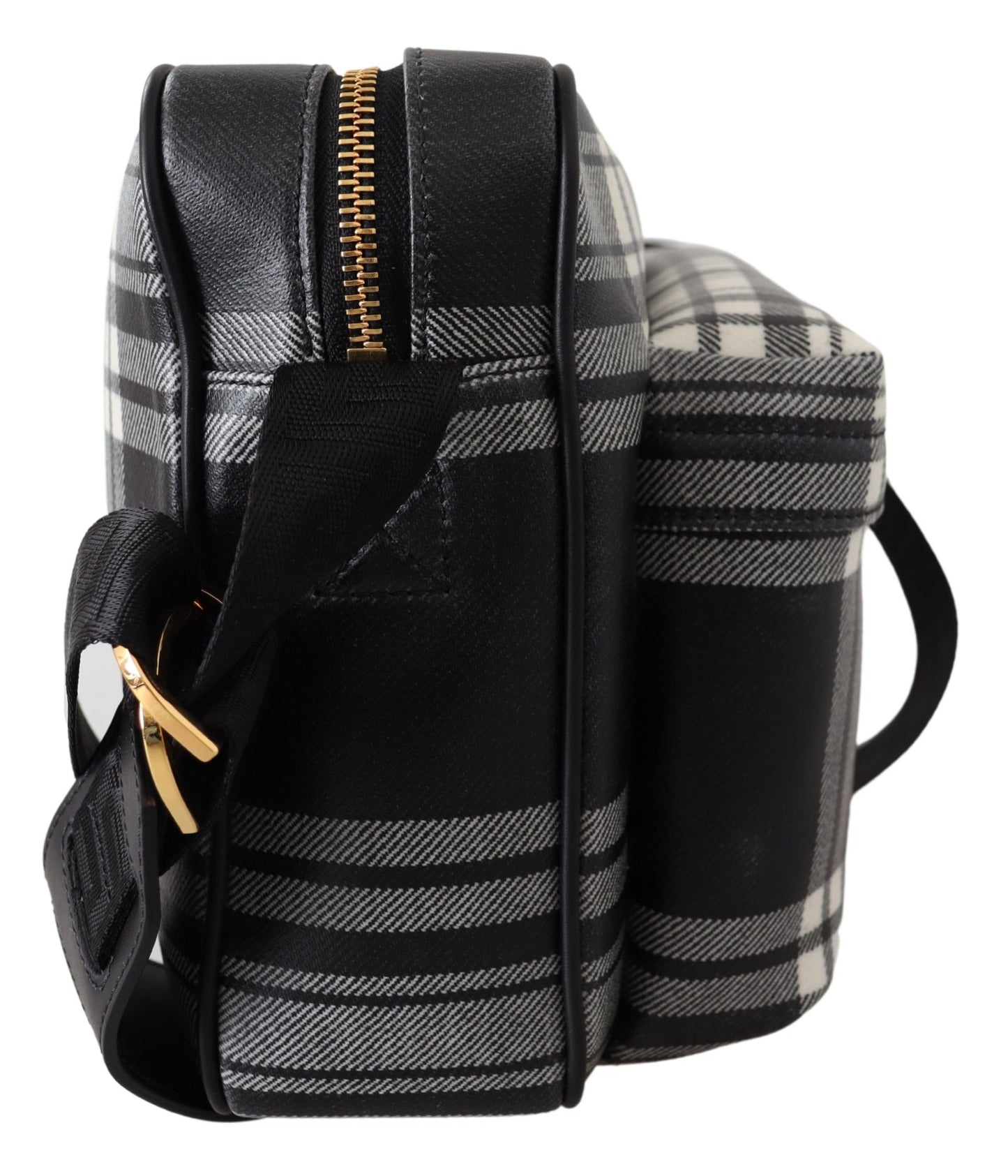 Versace Elegant Grey Leather Crossbody Bag $2548.00 Versace Luzworld