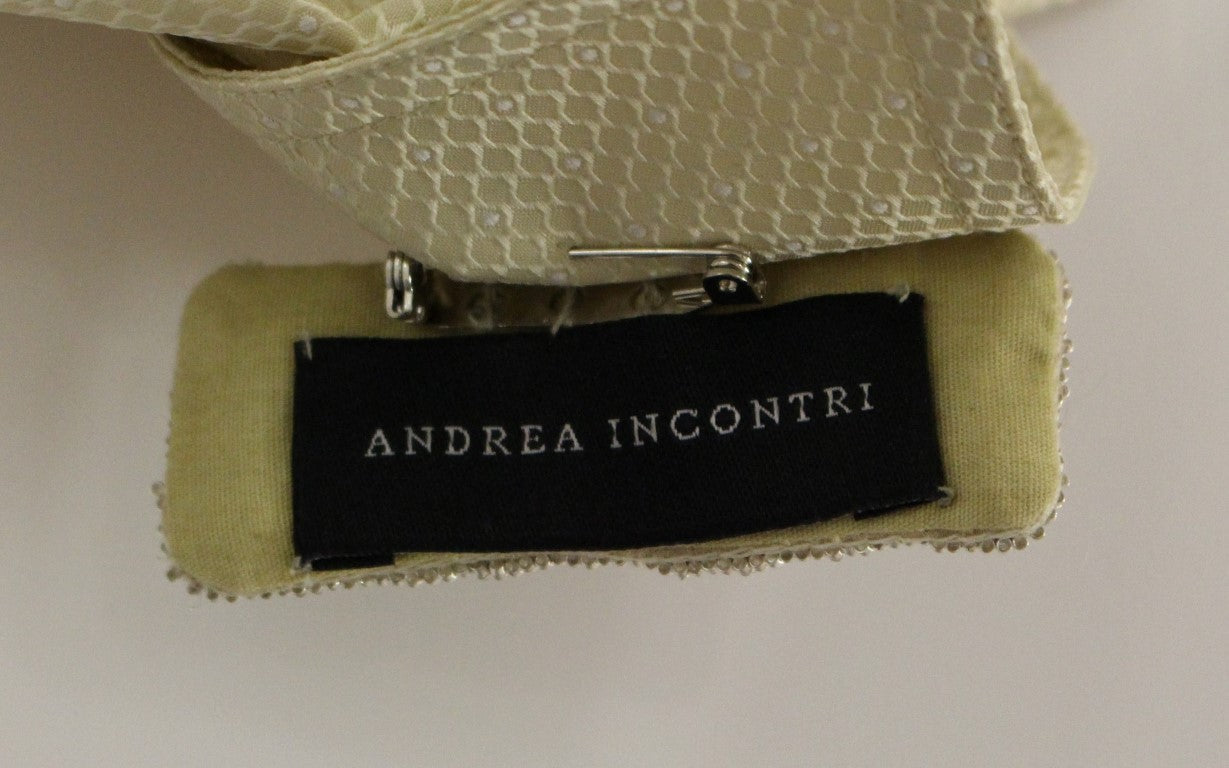Andrea Incontri Beige Sleeveless Blouse Top $1209.00 Andrea Incontri Luzworld