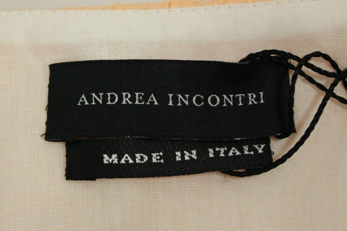 Andrea Incontri Pink Short Sleeves Jacket Coat $1461.00 Andrea Incontri Luzworld