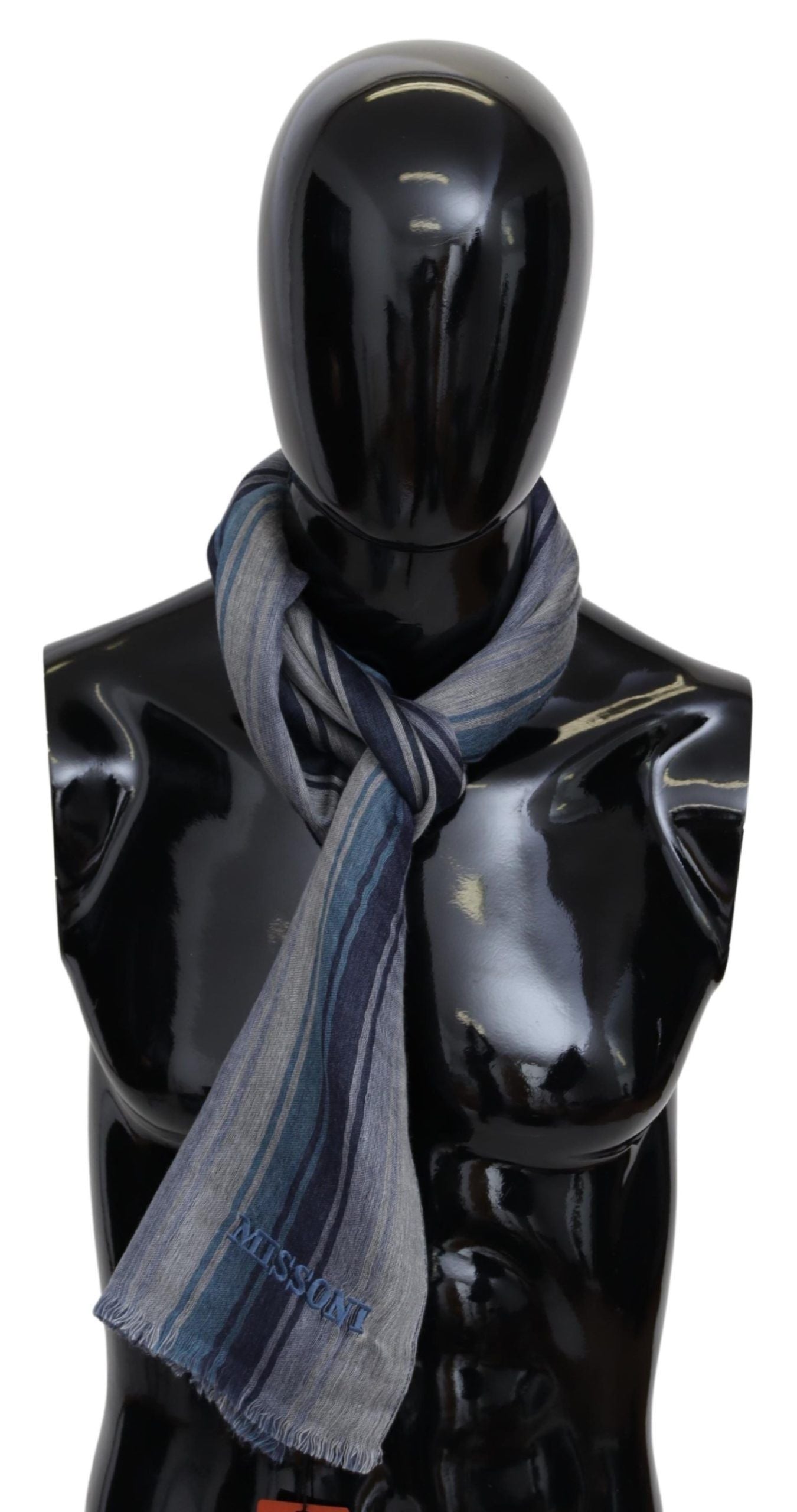 Missoni Multicolor Wool Striped Unisex Neck Wrap Shawl $612.00 Missoni Luzworld