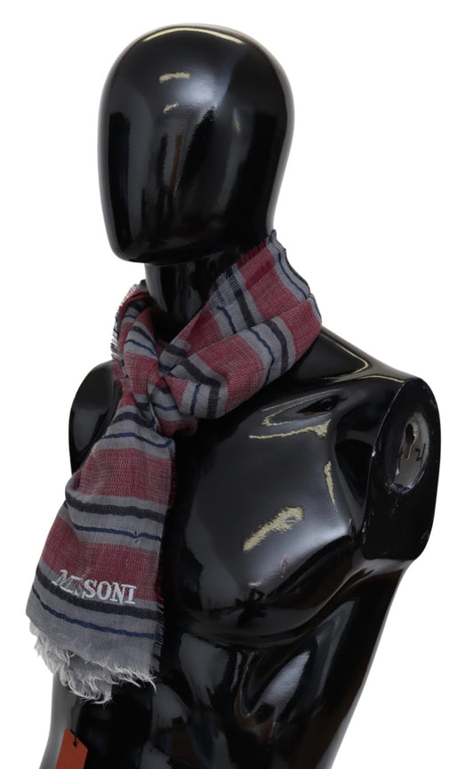 Missoni Multicolor Striped Wool Blend Unisex Neck Wrap Scarf $612.00 Missoni Luzworld