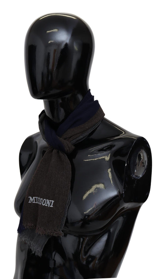 Missoni Multicolor Striped Wool Unisex Wrap Fringes Scarf $612.00 Missoni Luzworld
