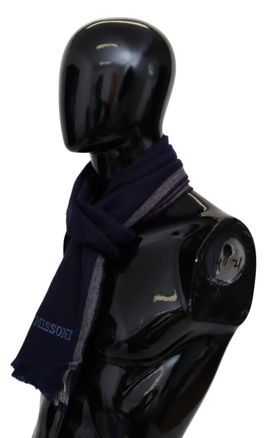 Missoni Multicolor Striped Wool Unisex Wrap Fringes Scarf $612.00 Missoni Luzworld