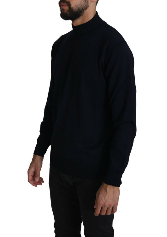 MILA SCHÖN Dark Blue Crewneck Pullover 100% Wool Sweater $682.00 MILA SCHÖN Luzworld