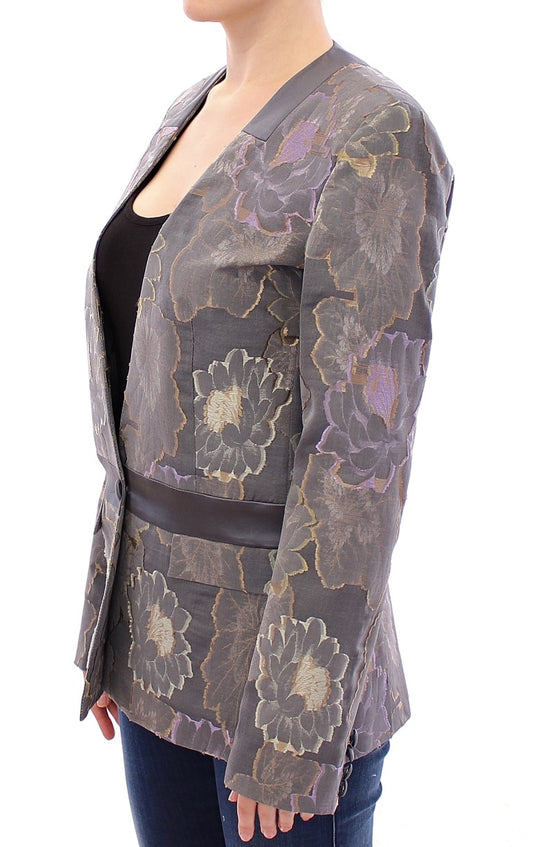 Roberto Fragata Multicolor Silk Floral Cotton Blazer $1847.00 Roberto Fragata Luzworld