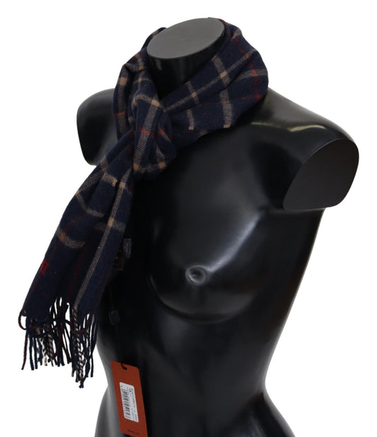 Missoni Black Checkered Unisex Neck Wrap Fringes Scarf $630.00 Missoni Luzworld