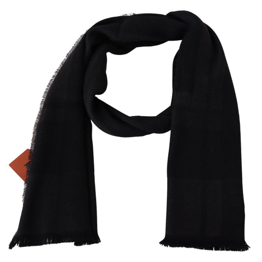 Missoni Black 100% Wool Unisex Neck Wrap Scarf $630.00 Missoni Luzworld