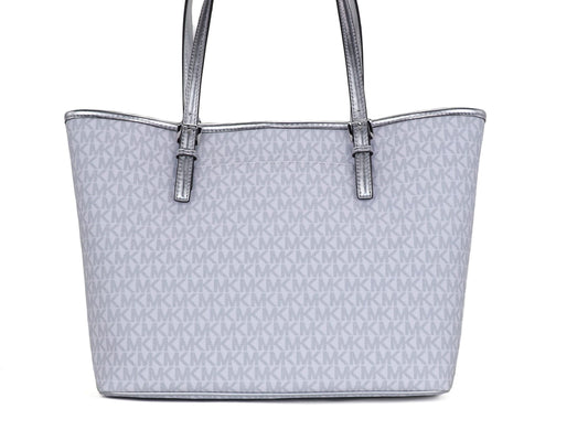 Michael Kors Jet Set Girls Print Medium Signature PVC Carryall Shoulder Tote Handbag (Bright White Multi) $726.00 Michael Kors Luzworld