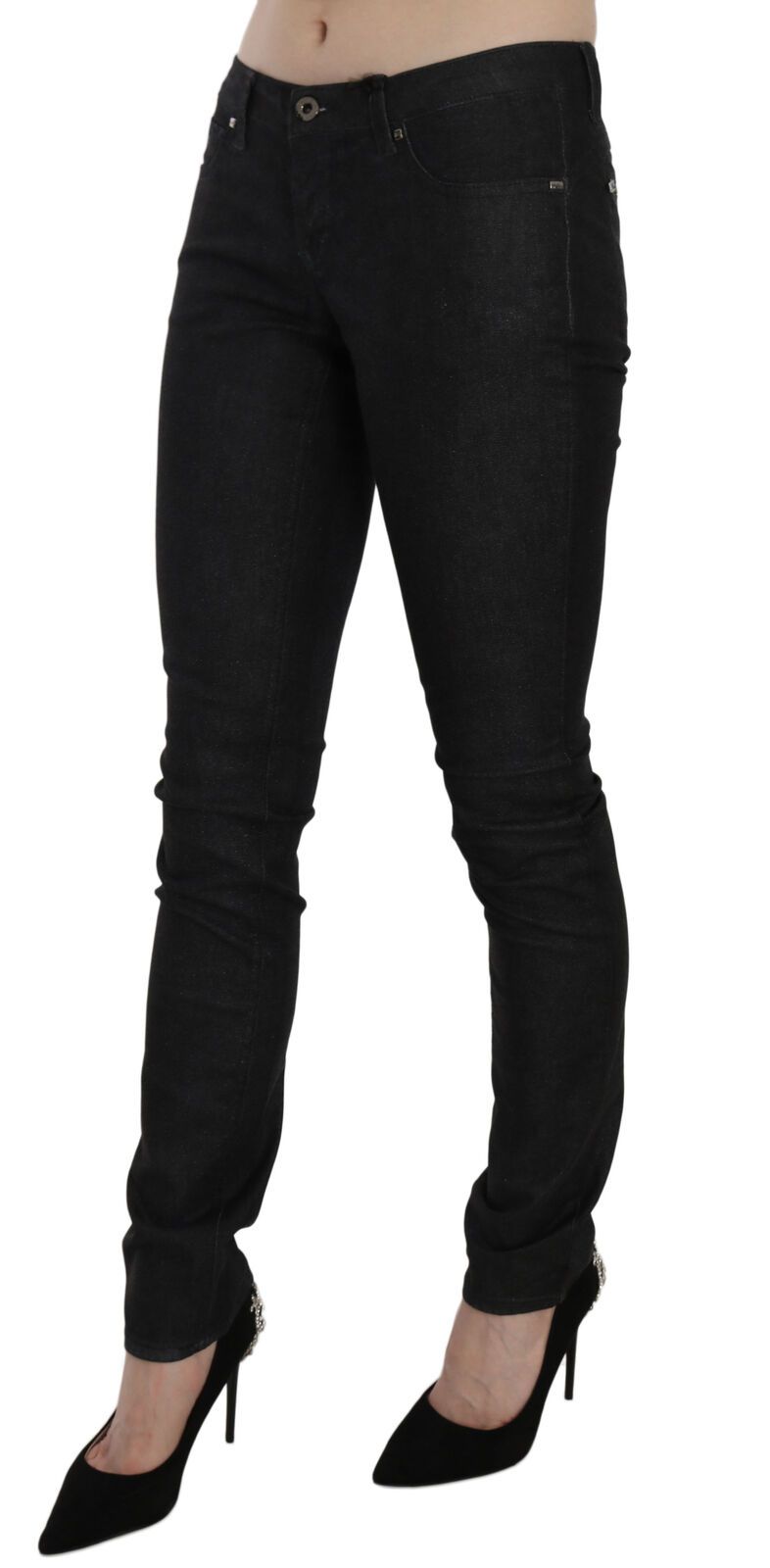 Costume National Black Low Waist Skinny Casual Denim Jeans $708.00 Costume National Luzworld