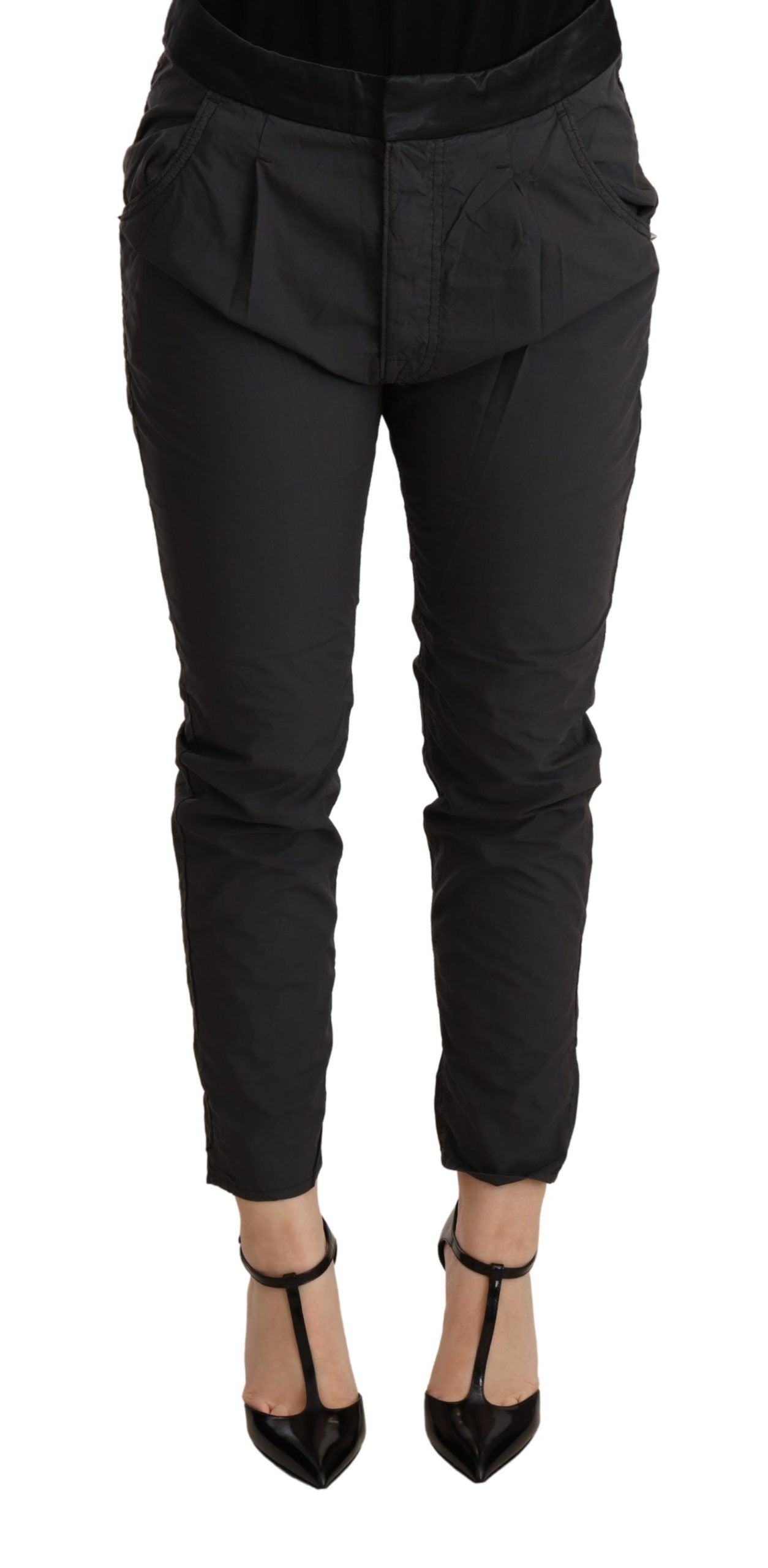 CYCLE Gray Mid Waist Slim Fit Skinny Cotton Trouser $506.00 CYCLE Luzworld